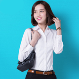 2016女装白衬衫 长袖商务修身职业女士衬衣韩版显瘦秋季面试正装