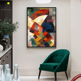 现代客厅简约抽象壁画 样板房装饰画美式油画卧室餐厅玄关竖版画