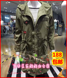 2016正品代购艾布夏拉夏贝尔7M韩版军绿中长款风衣女70006499外套