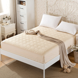 纯棉床笠单件加厚夹棉全棉床罩防滑纯色床单床垫保护套1.8米特价