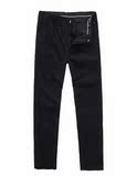 GLM15男装男士黑色都市优雅时尚大方西装长裤含70%羊毛毛呢长西裤
