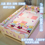儿童床实木组合床家具套床1.2米多功能储物床带书桌半高床松木床