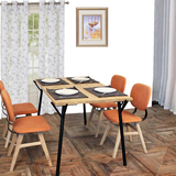 新源实木餐桌特价欧式白橡木4人6人客厅餐桌椅组合办公会议桌家具