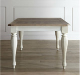 美式实木餐桌法式loft西餐桌欧式罗马柱餐桌新古典别墅会所餐桌椅