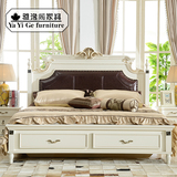 乡村美式实木床白色 1.5/1.8米欧式公主床韩式田园床婚床小美家具