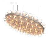 北欧餐厅吊灯简约多头玻璃球魔豆吊灯创意DNA分子客厅服装店灯具