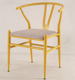 美式复古创意餐椅简约Y椅咖啡厅餐厅接待设计师办公休闲洽谈椅子
