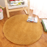家圆形地毯 简约卧室床边客厅茶几家用加厚纯色 电脑椅地毯