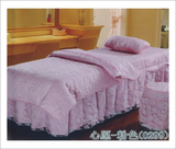 高档美容床罩四件套美容美体床罩SPA专用床罩理疗按摩床罩