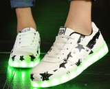 2016潮流LED发光鞋情侣鞋男女鞋鬼步舞鞋充电鞋底会亮的鞋子