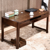 实木电脑桌台式家用胡桃木书台学习桌子组合1.2米1.5米书桌椅中式