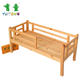 幼儿园专用床 儿童木板午休床 实木推拉叠叠床 双层午睡床带护栏