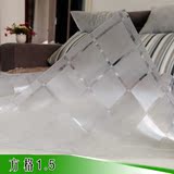 软质玻璃水晶板桌布塑料90*140透明桌布防水餐桌茶几垫印花桌布地