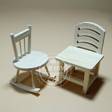 儿童diy手工木质实木方形椅子珍珠泥雪花彩泥粘土板凳子木制模具