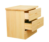 简约现代实木抽屉式松木床头柜储物柜单抽双抽床头柜收纳柜可定制