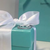正品代购蒂芙尼Tiffany 男女戒指18k玫瑰金镶钻窄版情侣对戒 婚戒