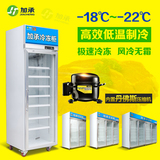 加承低温展示柜 玻璃门冷冻柜 水饺汤圆冰淇淋速冻展示柜立式风冷