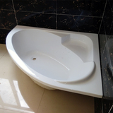 嵌入式工程浴缸正品亚克力三角浴缸不等边浴缸淋浴盆1.2 1.3米