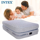 原装正品INTEX内置电泵豪华双人双层充气床垫靠背线拉气垫床加厚