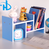 创意简约现代儿童桌上书架简易组合桌面小书架置物架办公书柜学生