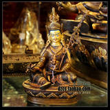 佛教用品 进口正宗尼泊尔 青铜鎏金 密宗佛像 7寸莲花生大士 莲师