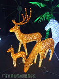 LED3D造型灯发光鹿户外防水广场公园商场灯光亮化圣诞装饰