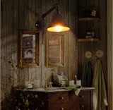 loft复古单头创意灯美式乡村水管工业壁灯 书房卧室床头个性壁灯