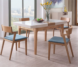 北欧餐桌宜家实木餐桌椅组合伸缩餐桌小户型北欧餐桌椅组合