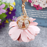 活动价韩国创意礼品可爱花朵皇冠汽车钥匙扣女包包挂件钥匙链饰品