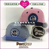 paw in paw韩国专柜正品代购童装2016新款男女童棒球帽PPAC64103U