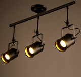 美式loft复古轨道吊灯创意个性工业风服装店酒吧台咖啡厅艺术射灯
