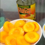 6罐820g大片砀山出口韩国对开糖水黄桃罐头 烘培83水果罐头多省包