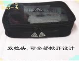 包邮新款升级版大容量韩国3CE三只眼网纱化妆包收纳包洗漱包