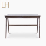朗居清源日式新中式现代简约实木橡木写字桌书房书桌办公桌写字台