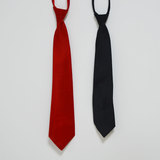 学士服领带 拉链男大学生硕博士毕业典礼学位服配件红黑懒人领带