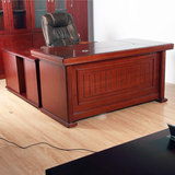 高档烤漆1.6米1.8米办公桌老板桌实木经理桌主管桌小班台/中班台