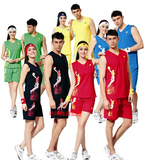 篮球服男女情侣款套装青年学生篮球训练比赛服中老年无袖运动背心