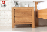 纯实木床头柜进口白橡木卧室原木斗柜储物柜床边柜简约现代特价