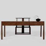 原创设计创意简约实木禅意系列新中式会所家具定制家用书桌办公桌