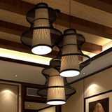 新中式铁艺鸟笼吊灯酒店复古包间餐厅吊灯工程创意造型东南亚吊灯