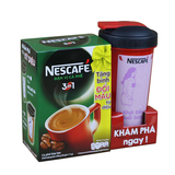 越南进口雀巢咖啡条装绿盒 三合一速溶咖啡原味特浓 20条装 3盒包