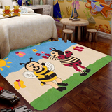 【促销】卧室床前床边床尾休闲卡通动物汽车图案儿童环保羊毛地毯