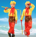 六一儿童小猴子服装孙悟空表演服装齐天大圣演出服装 美猴王衣服