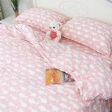 纯棉床单全棉斜纹睡单被单可配被罩枕套四件套卡通1.5/1.8/2米床