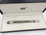 万宝龙笔MONTBLANC星际行者银色格子签字笔 宝珠笔 钢笔