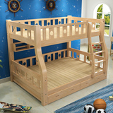 厂家直销宜家子母床上下双层床实木高低床儿童床松木床爬梯床定做