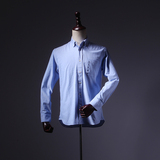 可喜的稳定 最好的牛津纺 日系外贸男装工厂剪标尾货春季纯棉衬衫