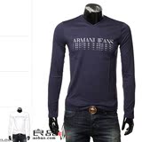 Armani Jeans AJ 阿玛尼 男士 修身 长袖 圆领 T恤 6X6T26 6JPRZ