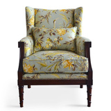 欧式新古典实木老虎椅美式现代懒人沙发高档时尚沙发椅个性老虎椅