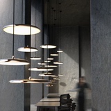 丹麦进口nordlux北欧简约金属吊灯 现代咖啡厅餐厅会所大堂LED灯